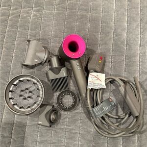 Dyson Hair Dryer with Attachments: PERFECT CONDITION: Only used a few times.